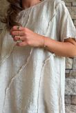 Lalli Damask Asymmetric Panel Top Stone